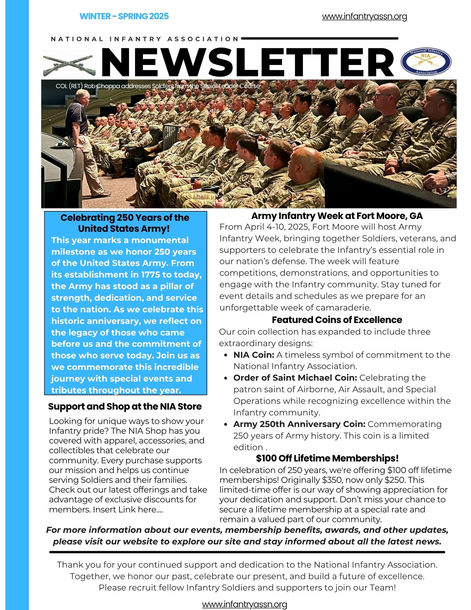 NIA Newsletter Winter Spring